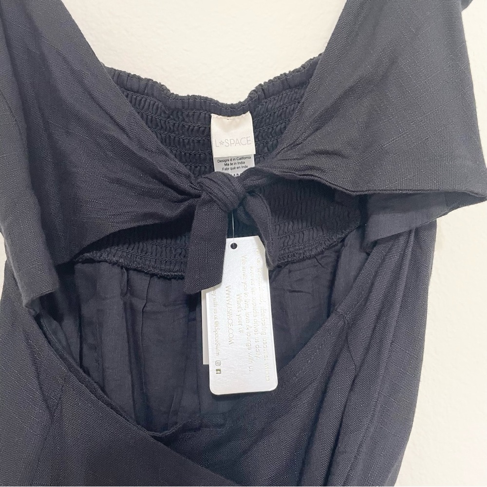 NWT L SPACE Black Morning Star Dress Cover Up Size Medium - Picture 4 of 8
